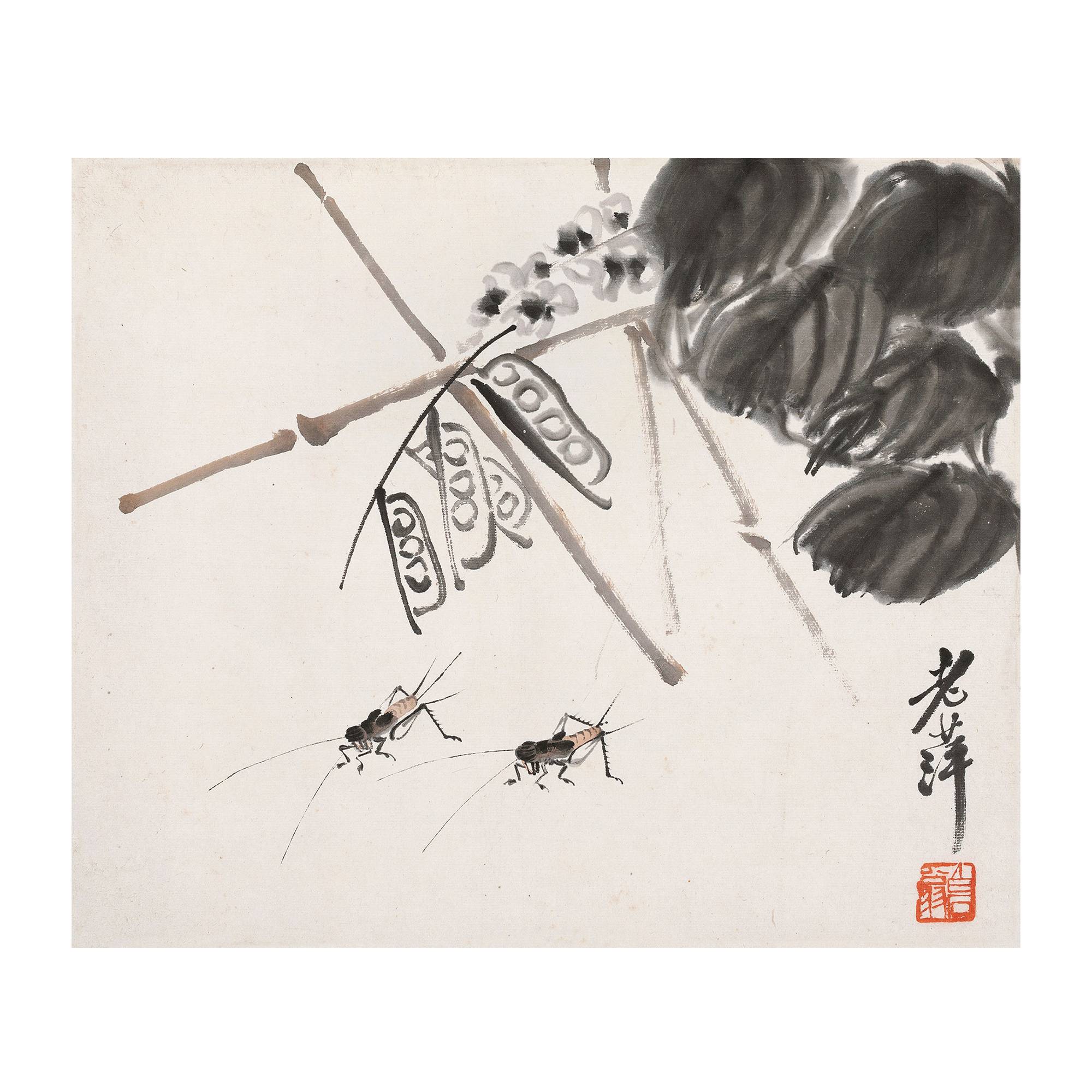 多祿溙2026春季拍賣: 豆莢蟋蟀圖,6.6萬新元成交