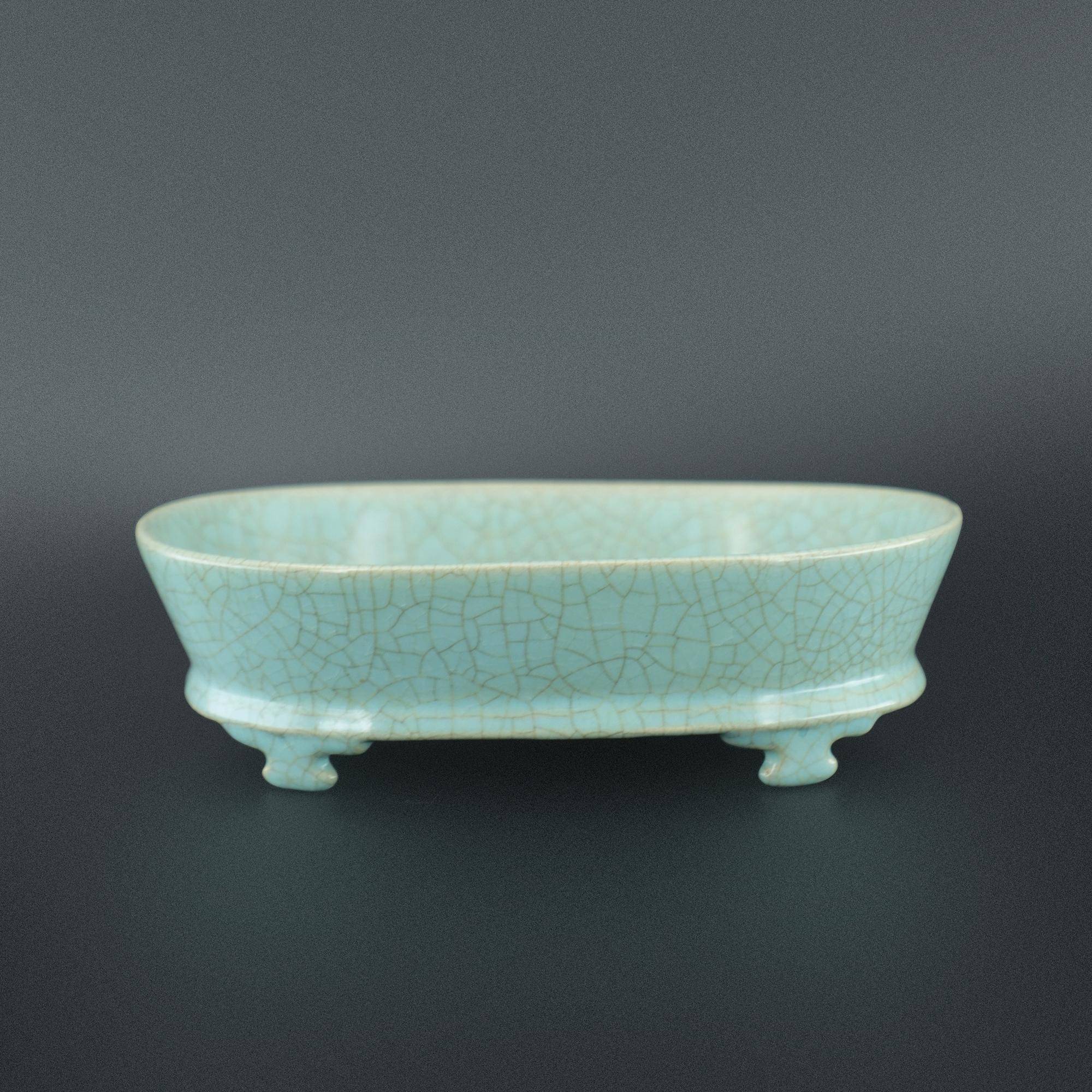 A Ru Ware Sky-Blue-Glazed Four-Legged Brush Washer