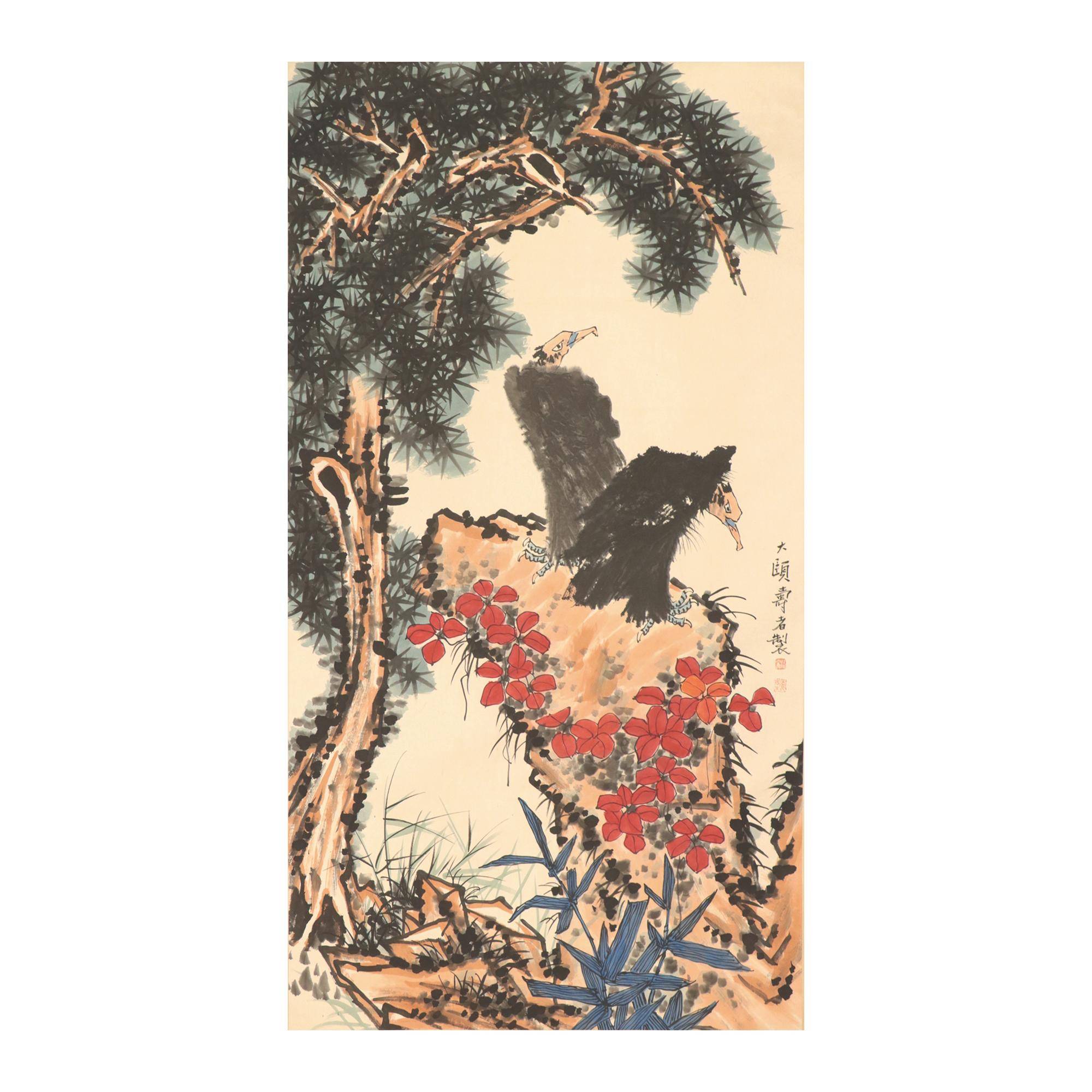 多祿溙2026春季拍賣： 雙禽棲石圖，30.8萬新元成交